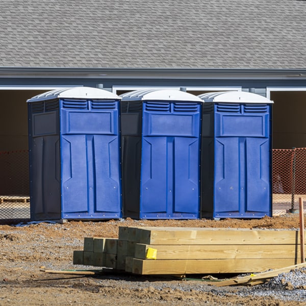 what is the cost difference between standard and deluxe portable toilet rentals in Brownsville